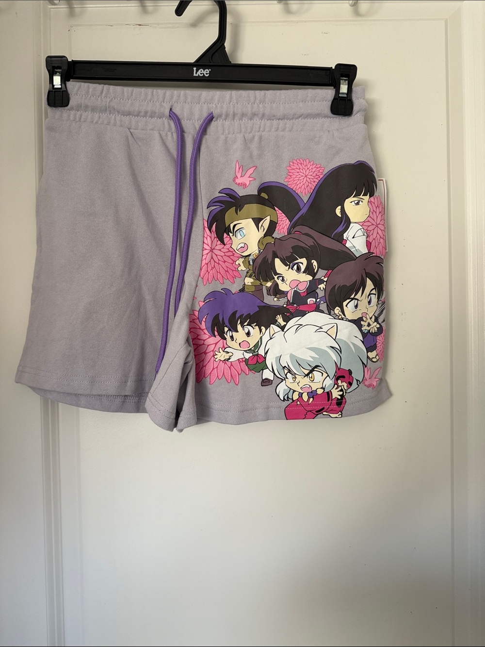 lnuyasha Graphic Women’s Lounge Shorts with Pink Accents